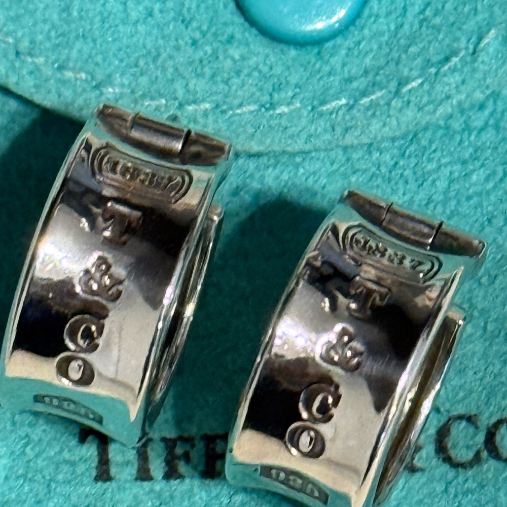 Tiffany & Co. Sterling Silver Band Earrings